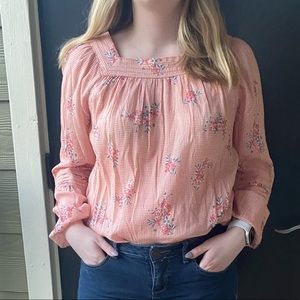 LC Floral Peasant Blouse